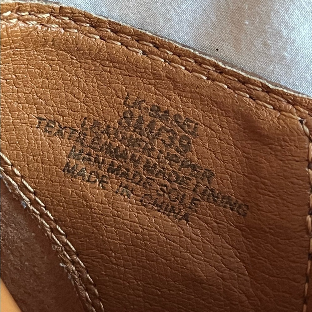 Lucky Brand Basel Roasted Leather Ankle Bootie Boot Faux Snake Brown Sz 8.5M GUC - Picture 10 of 11